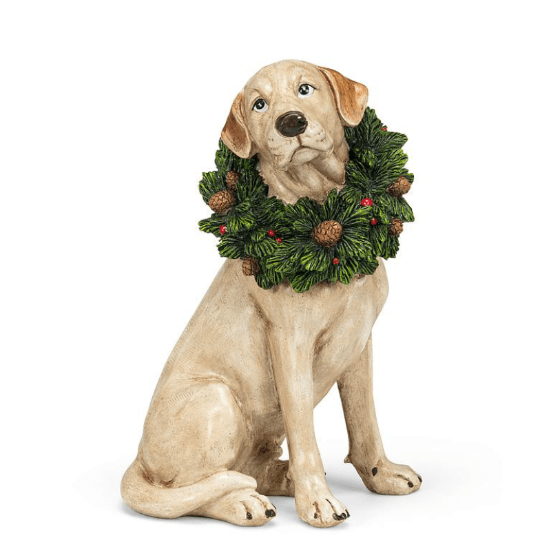 Labrador with Wreath