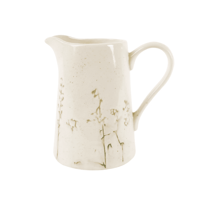 Embossed Floral Pitcher