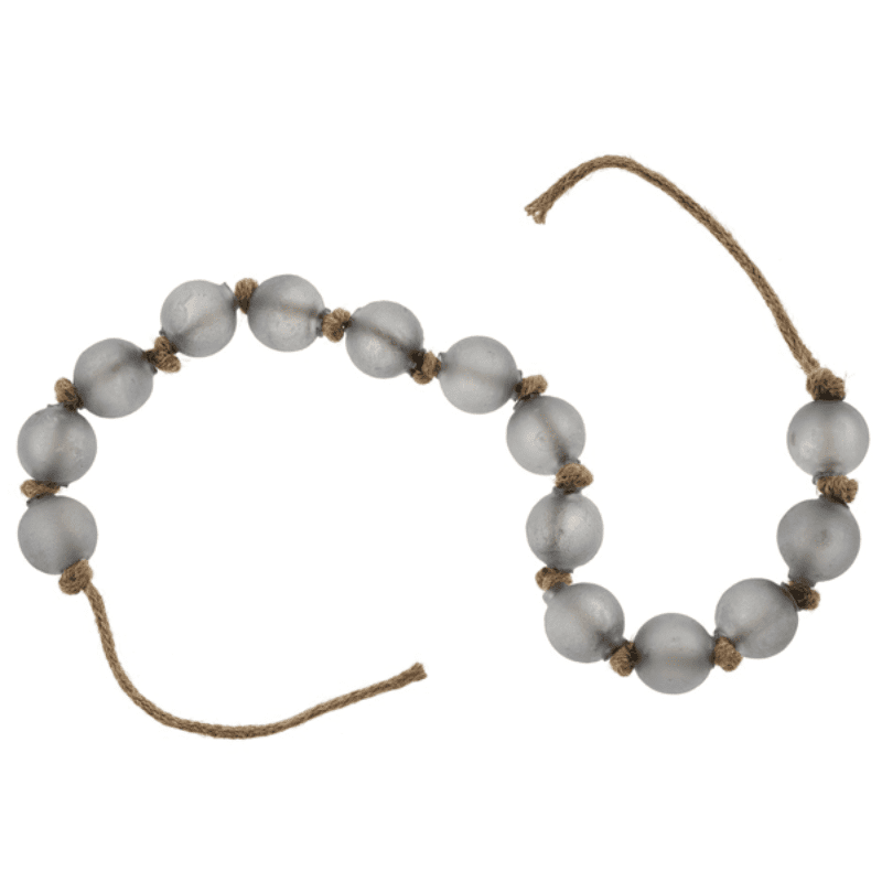 Frosted Grey Beach Glass Beads Beach Glass Beads