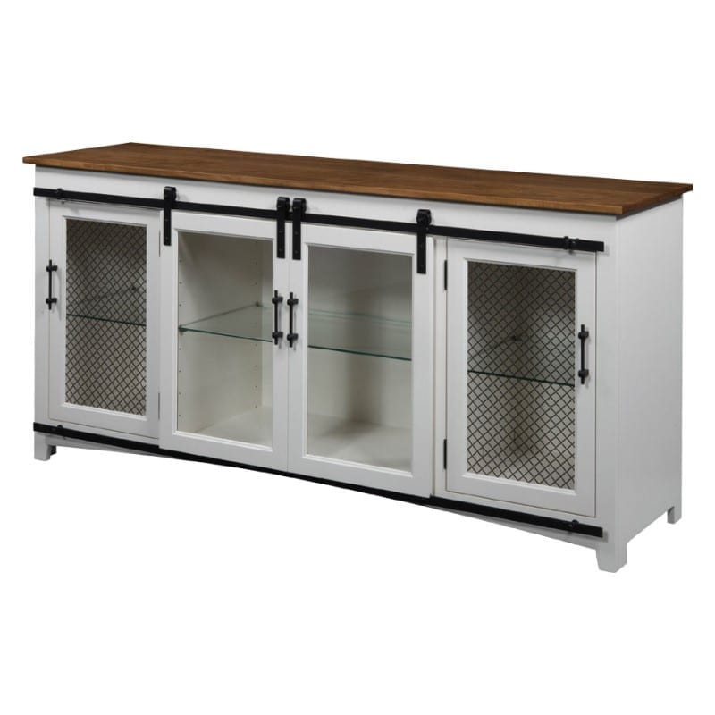 Rolling door display case