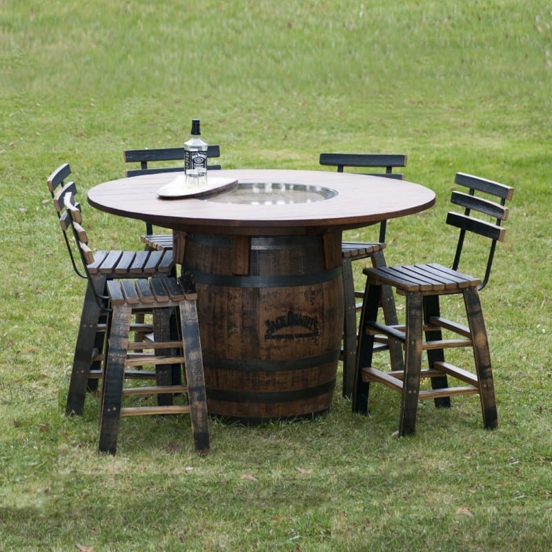 Whiskey Barrel Pub table