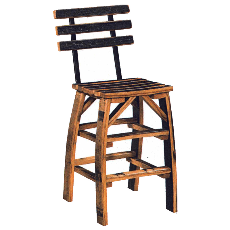 Stave back Barrel Stool