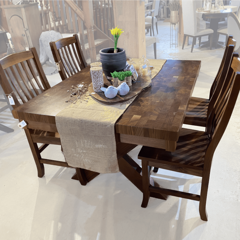 End grain Black Walnut table