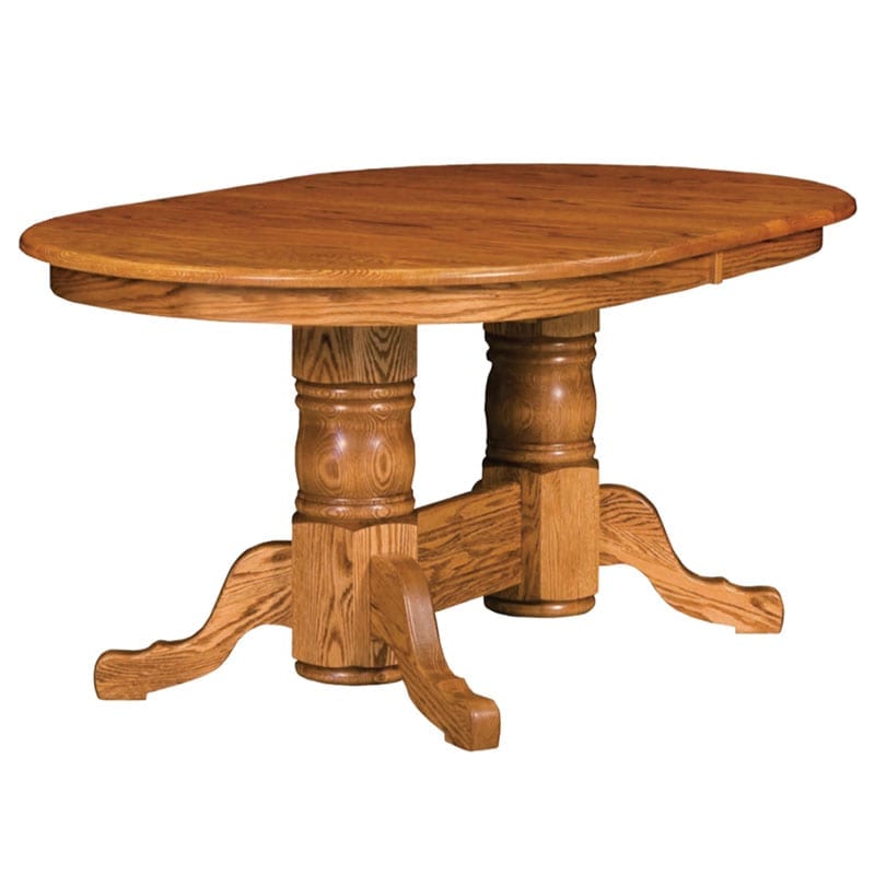 Traditional Double Pedestal Table