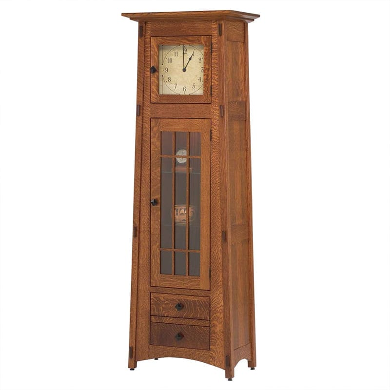 McCoy Clock with Glass Panel Door