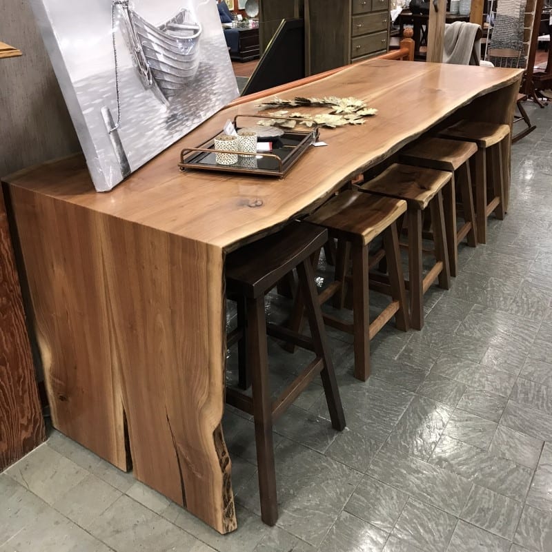 Live edge pub table