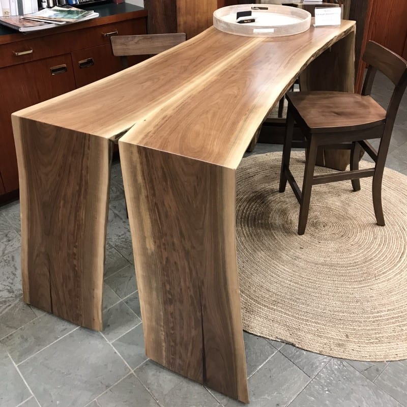 Pub height Walnut table