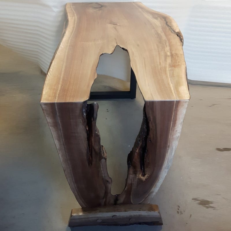 Character Walnut Waterfall Hall table