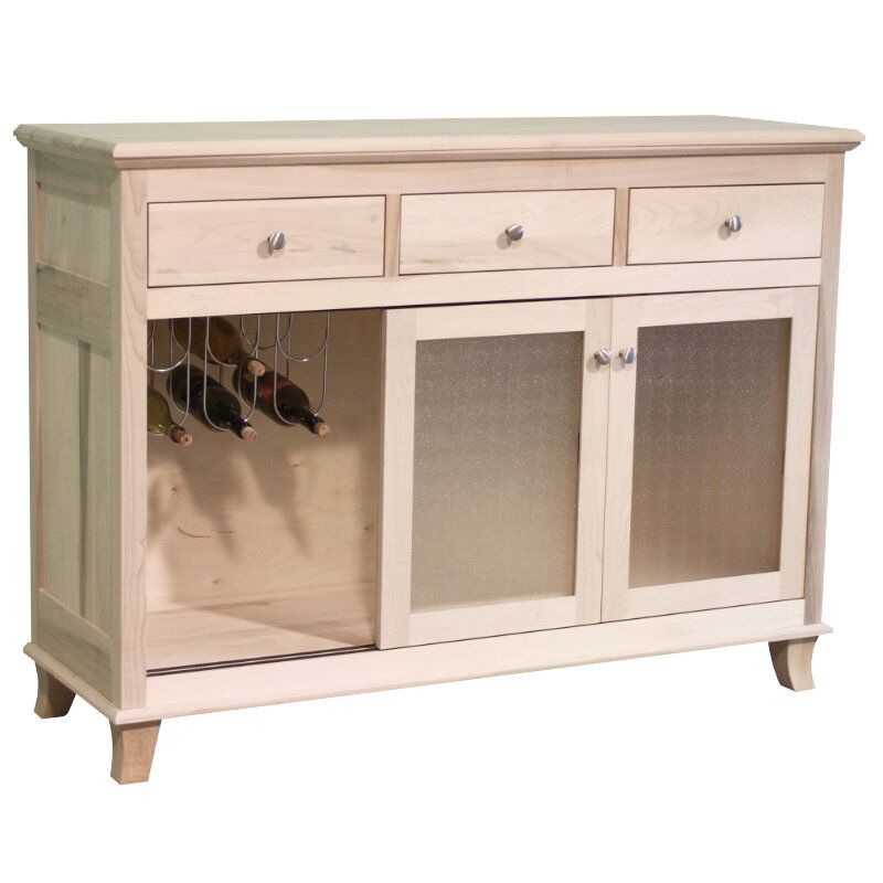 Jordan Buffet with sliding glass doors