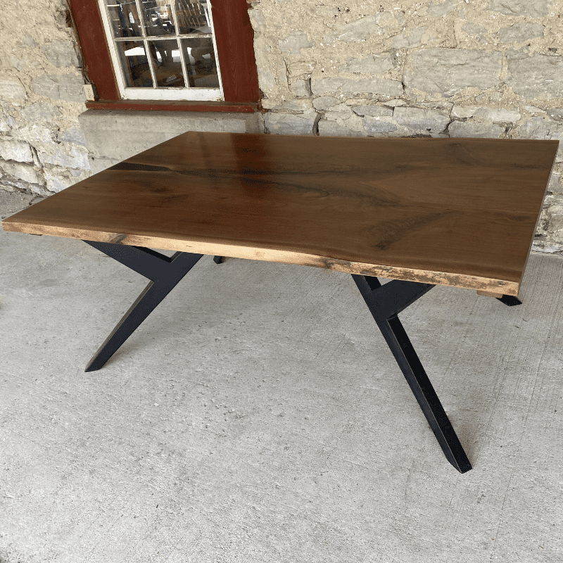 Live edge walnut table