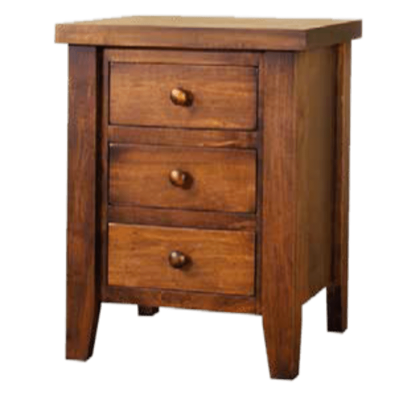 Farmhouse 3 drawer night stand