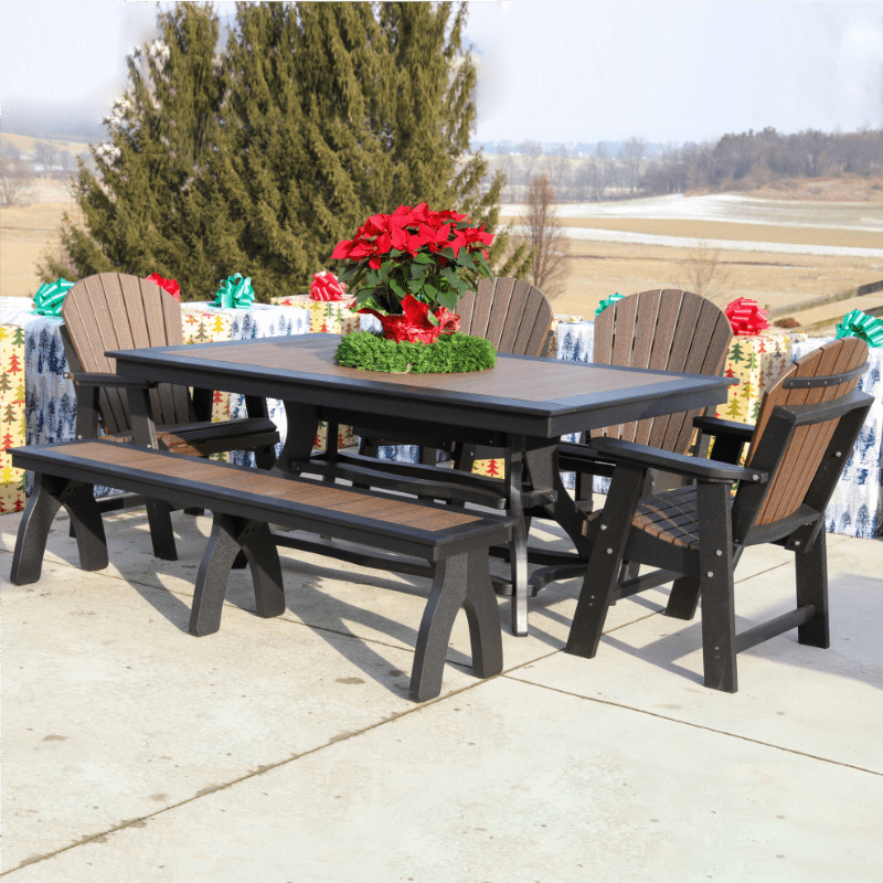 Patio Table + Bench + 701 + 700 Comfort time