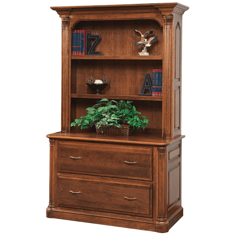 Jefferson Lateral file cabinet with Hutch