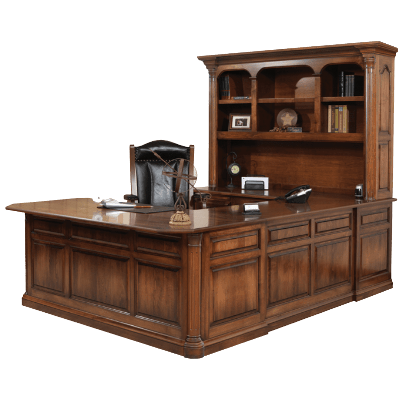 Jefferson U shape Desk & Hutch
