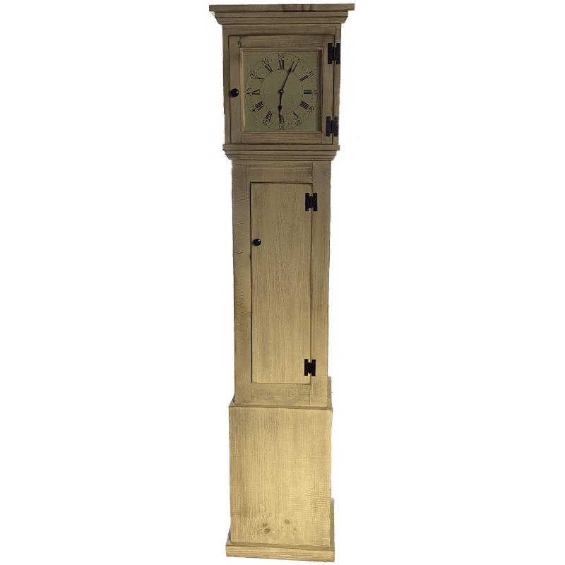 pine clock tower with storage