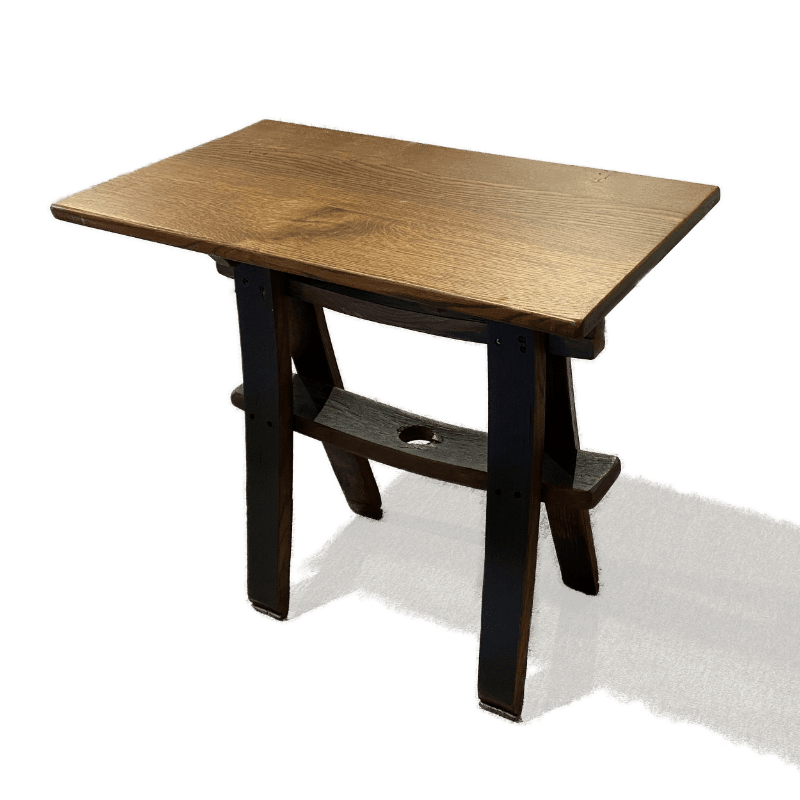 Whiskey Barrel End Table